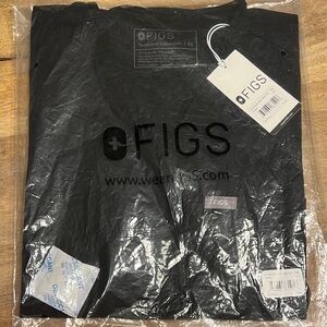 Figs Black XS CATARINA Scrub Top